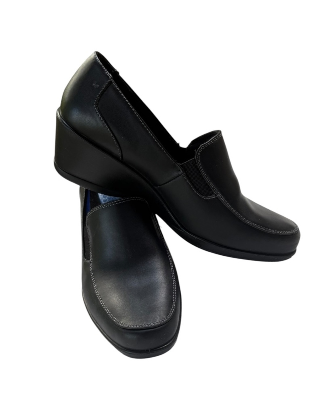 Dr. Scholls Women's 36120076 Black Gel Cushion Leather Size 10 Slip-On Non Slip